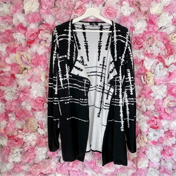 Orly Long Sleeve Open Knit Sweater Sz XL - Picture 1 of 6